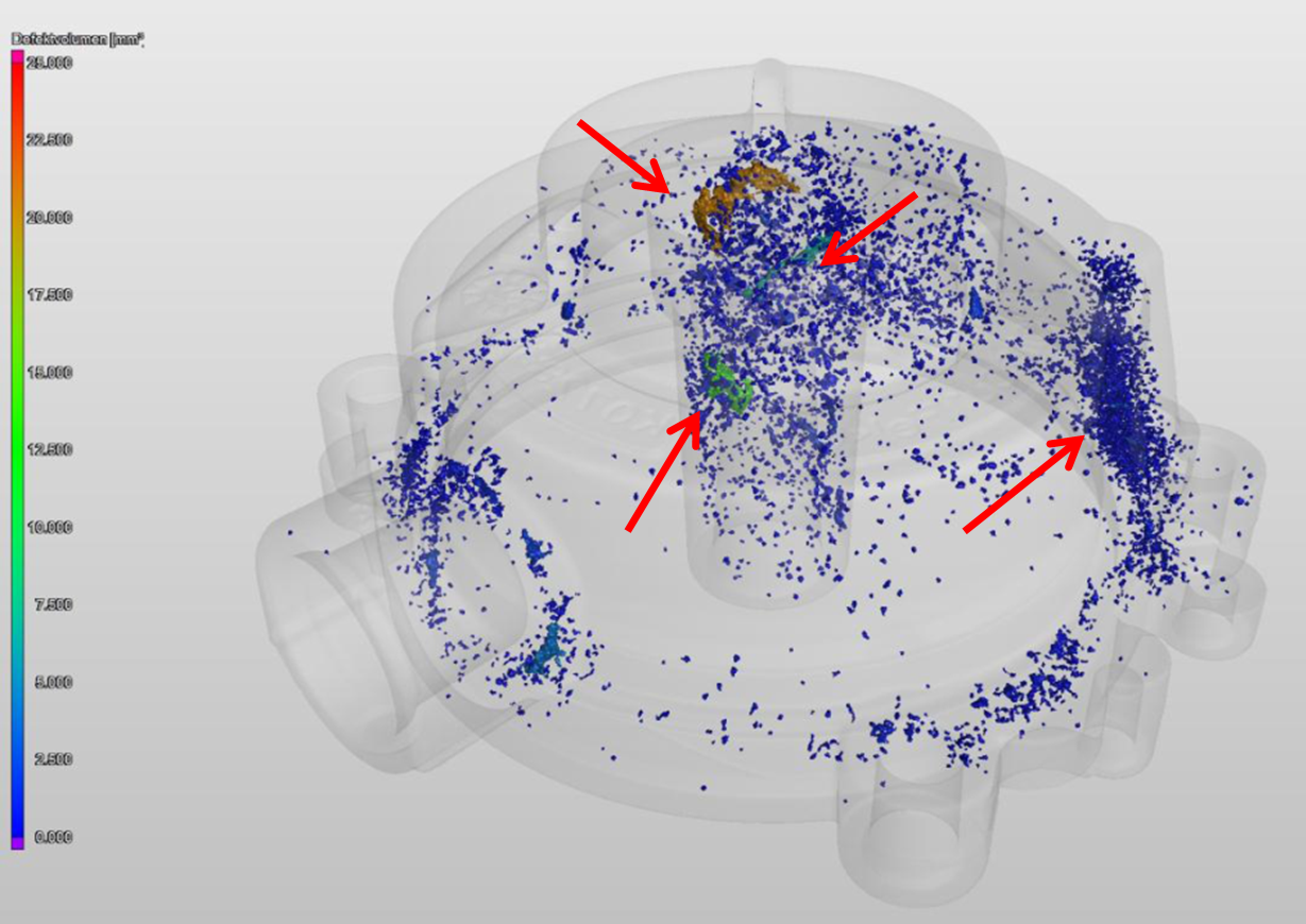 Industrial CT of a sample before optimization 